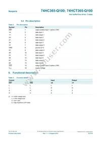 74HCT365D-Q100 Datasheet Page 4