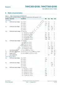 74HCT365D-Q100 Datasheet Page 6