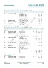 74HCT373N Datasheet Page 8