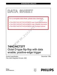 74HCT377N Datasheet Cover