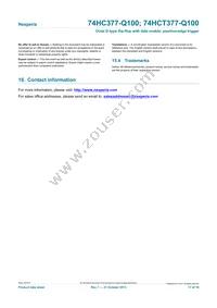 74HCT377PW-Q100J Datasheet Page 17