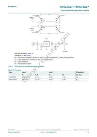 74HCT3G07GD Datasheet Page 7