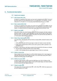 74HCT40105N Datasheet Page 5