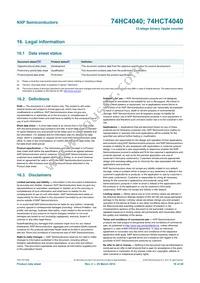 74HCT4040N Datasheet Page 18