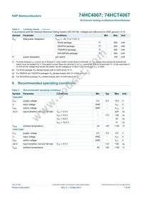 74HCT4067BQ Datasheet Page 8