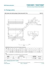 74HCT4067BQ Datasheet Page 22