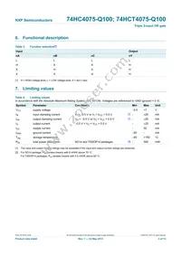 74HCT4075PW-Q100J Datasheet Page 4
