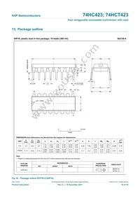 74HCT423BQ Datasheet Page 16