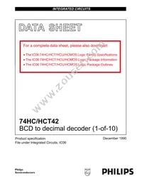 74HCT42N Datasheet Page 2