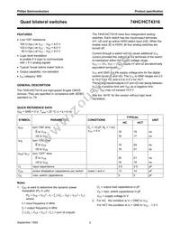 74HCT4316N Datasheet Page 2