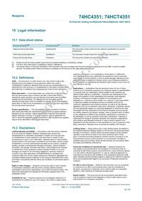 74HCT4351DB Datasheet Page 23