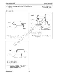 74HCT4351N Datasheet Page 16