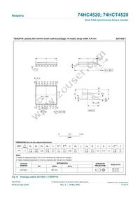 74HCT4520DB Datasheet Page 13