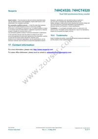 74HCT4520DB Datasheet Page 16