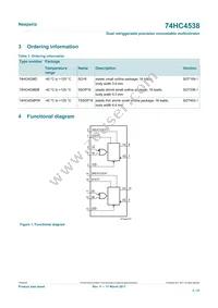 74HCT4538DB Datasheet Page 2