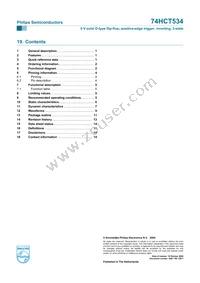 74HCT534N Datasheet Page 15