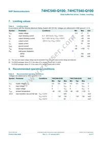 74HCT540N-Q100U Datasheet Page 6