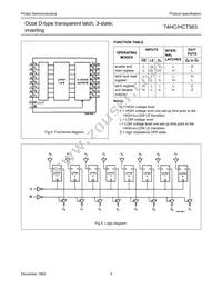 74HCT563D Datasheet Page 4