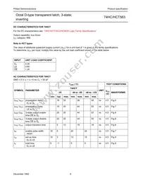 74HCT563D Datasheet Page 6