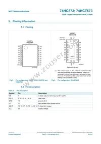 74HCT573N Datasheet Page 4