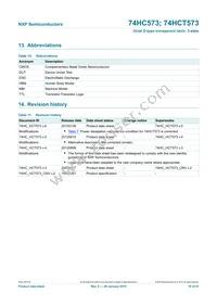 74HCT573N Datasheet Page 18