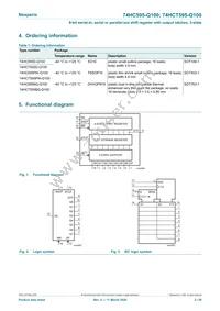 74HCT595DB-Q100J Datasheet Page 2