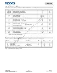 74HCT595T16-13 Datasheet Page 4