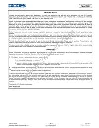 74HCT595T16-13 Datasheet Page 11