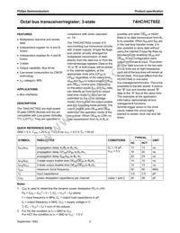 74HCT652N Datasheet Page 2