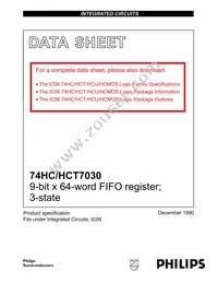 74HCT7030D Datasheet Cover
