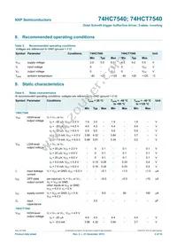 74HCT7540N Datasheet Page 4