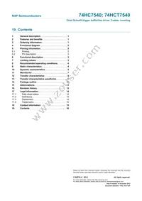 74HCT7540N Datasheet Page 16