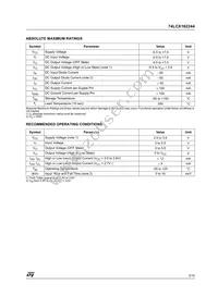 74LCX162244TTR Datasheet Page 3