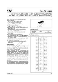 74LCX16541TTR Datasheet Cover