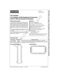 74LCX16543MEAX Datasheet Page 2