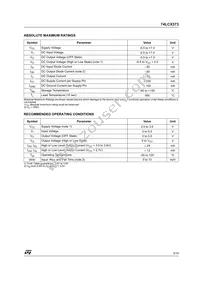 74LCX373TTR Datasheet Page 3