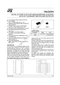 74LCX374MTR Datasheet Cover