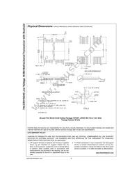 74LCXH16245MTDX Datasheet Page 9