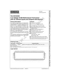 74LCXH32245GX Datasheet Cover