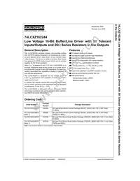 74LCXZ162244MTD Datasheet Cover