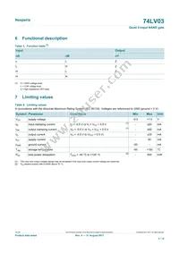 74LV03D Datasheet Page 3