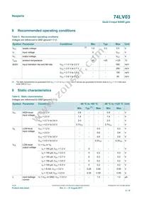74LV03D Datasheet Page 4