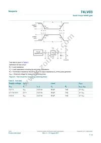 74LV03D Datasheet Page 7