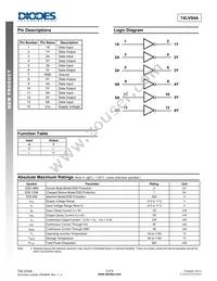 74LV04AS14-13 Datasheet Page 2