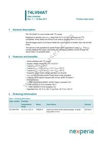 74LV04ATPWJ Datasheet Cover