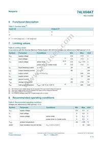 74LV04ATPWJ Datasheet Page 3