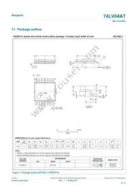 74LV04ATPWJ Datasheet Page 8