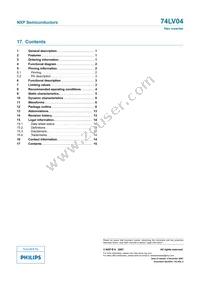 74LV04N Datasheet Page 15