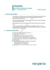 74LV07APWJ Datasheet Cover