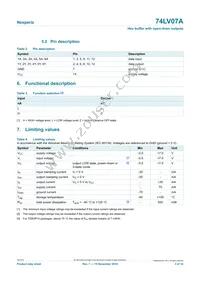 74LV07APWJ Datasheet Page 3